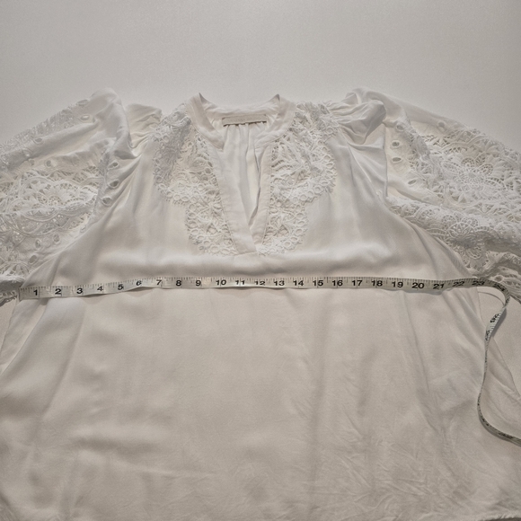 Vanessa Bruno Bell Top V-neck ¾ Sleeves Pull on Size S/XS - Picture 10 of 12